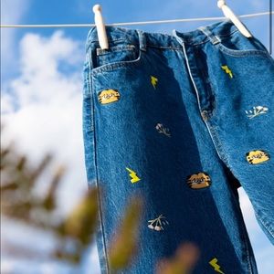 Mai Accents Embroidered Jeans by Marzia Kjellberg